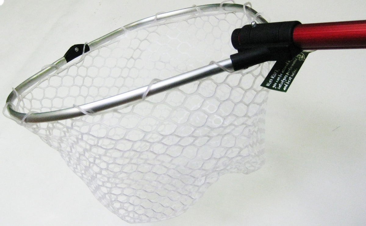 Collapsible Aluminum Fishing Landing Net - 36x15 Inch Extended Size