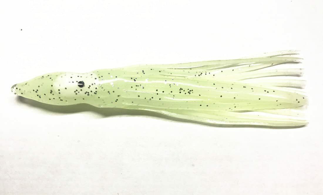 Glow Fishing Lures Squid Skirts Set Soft Baits for Saltwater & Freshwater Fishing