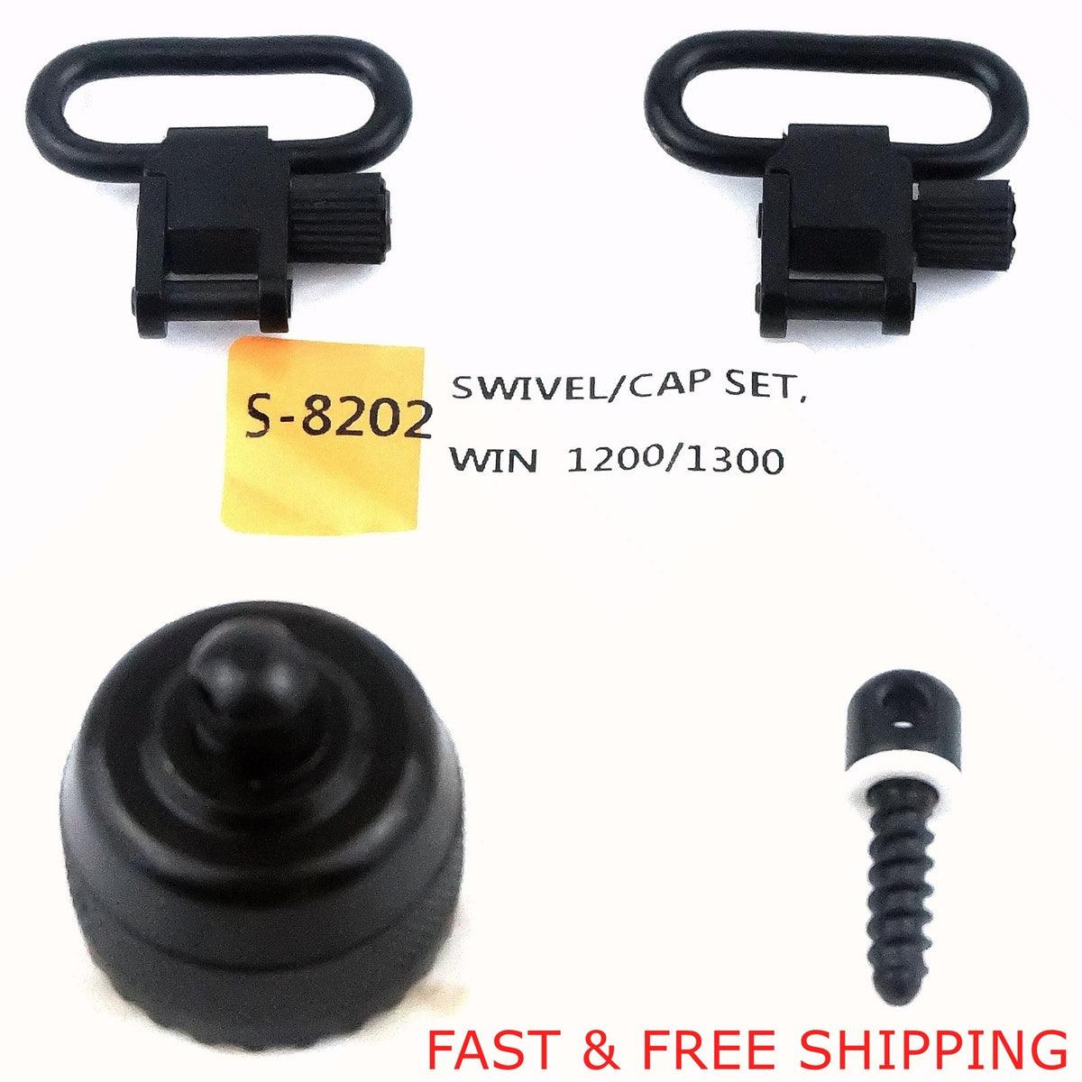 Shotgun Sling Mount Set for Winchester 1200/1300 12G Magazine Cap Swivel Adapter