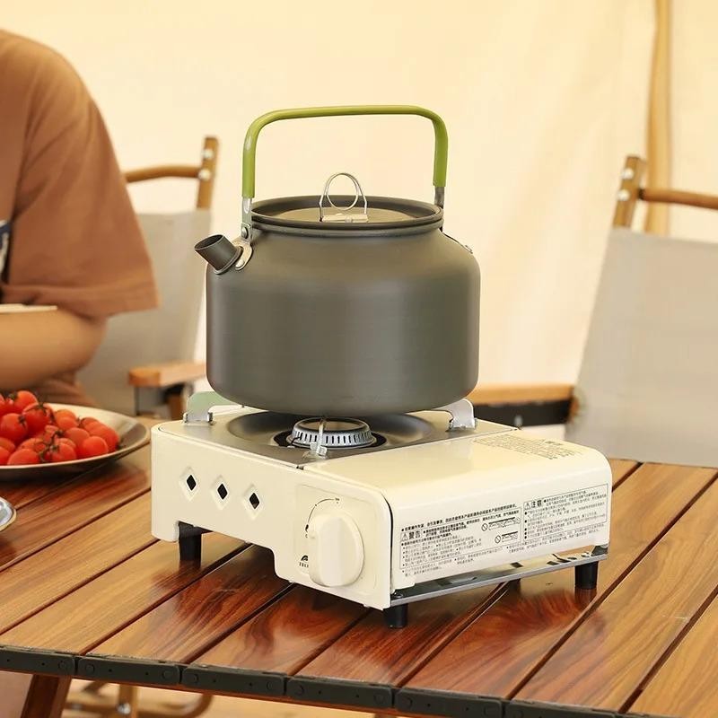 Portable Aluminum Camping Kettle 0.8L-2.5L for Hiking, Picnic & Travel
