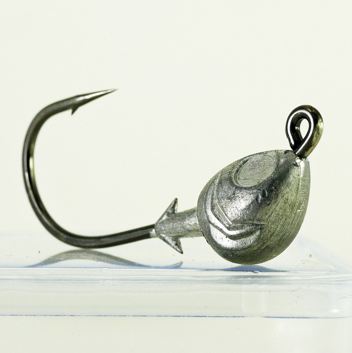 Fish Head Jighead 1/2 oz Mustad 4/0 Wide Gap Heavy Duty Hook - 5/10/25 Pack