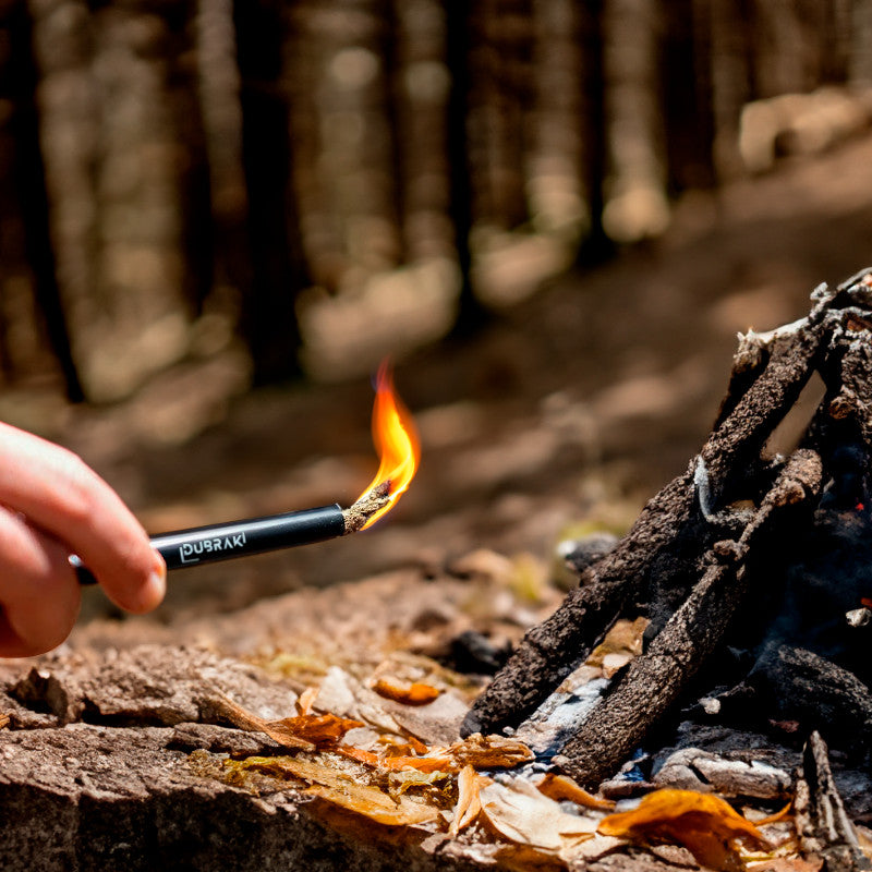 Long Lasting Fire Starter Tinder Rope Set with Bellow for Camping Survival