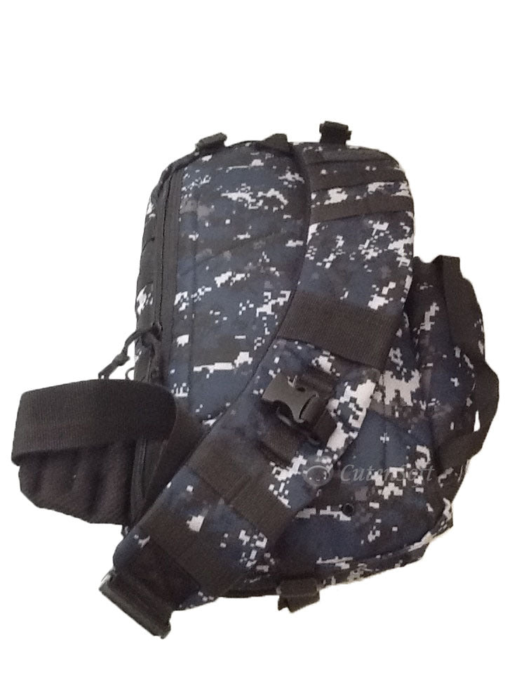 18-Inch Tactical Sling Backpack for Hunting Camping Hiking Navy Blue