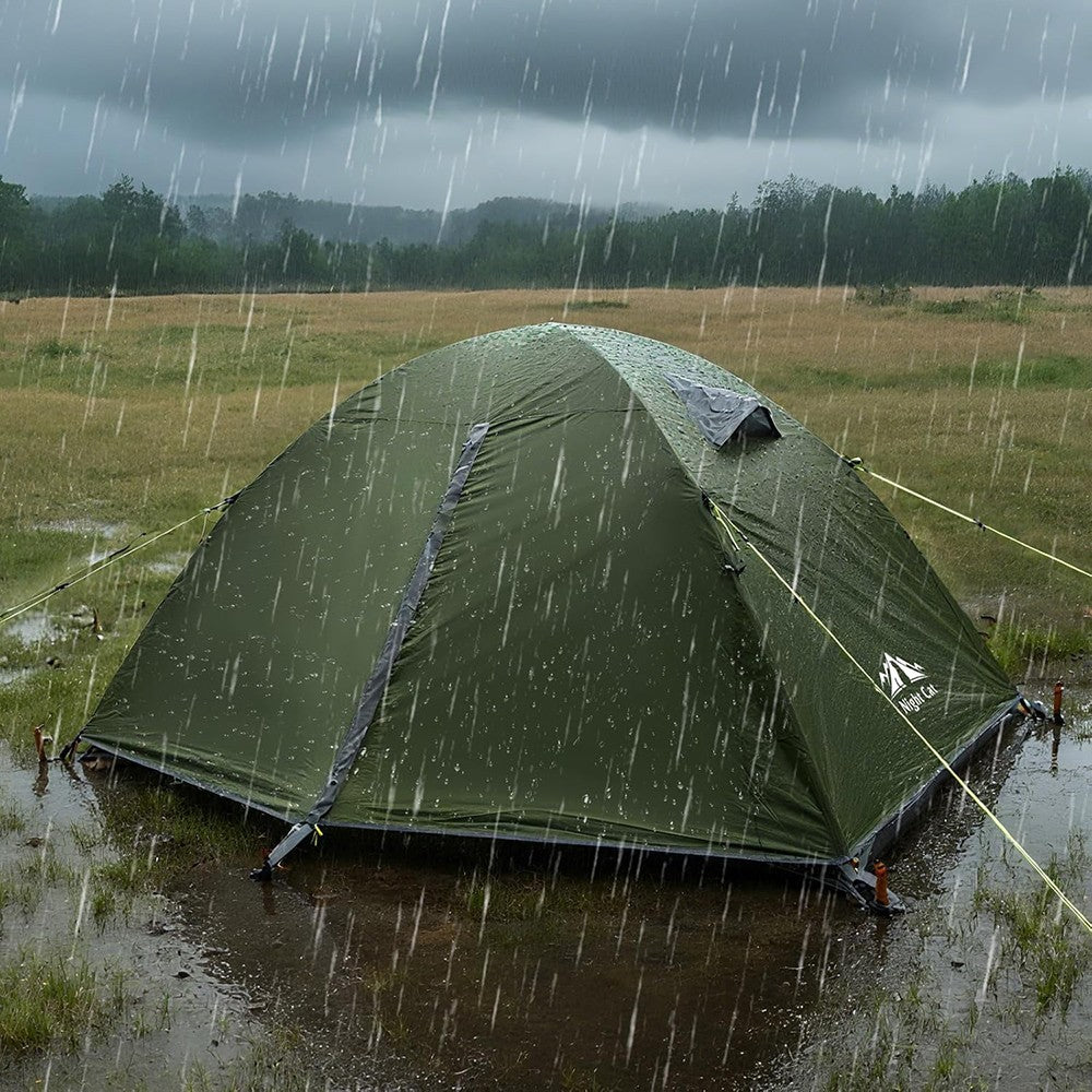 2 Person Waterproof Camping Tent with Rainfly for Hiking & Backpacking