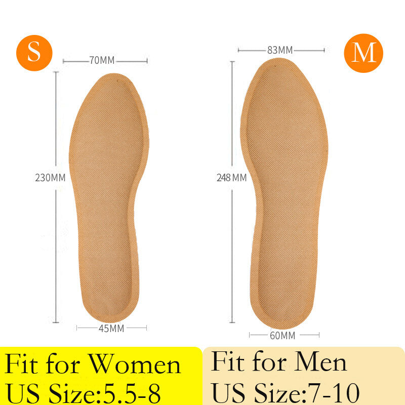 Self Heating Insoles Winter Thermostatic Warm Foot Heaters - 1 Pair to 10 Pairs