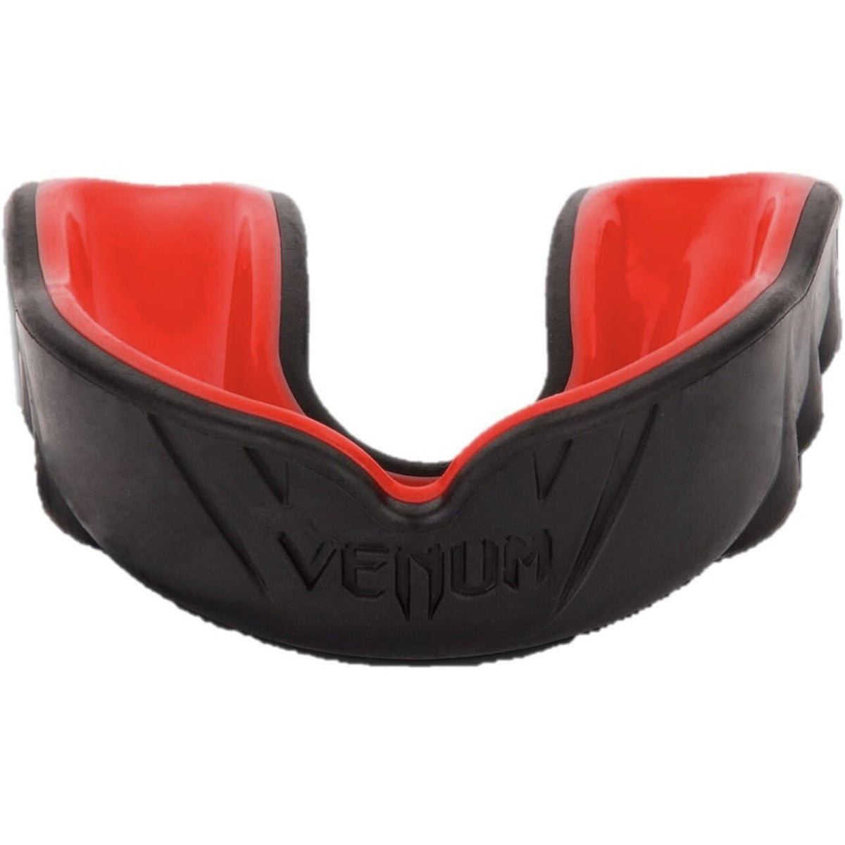 Senior Boxing Mouthguard with Case - Black & Red, Venum Challenger