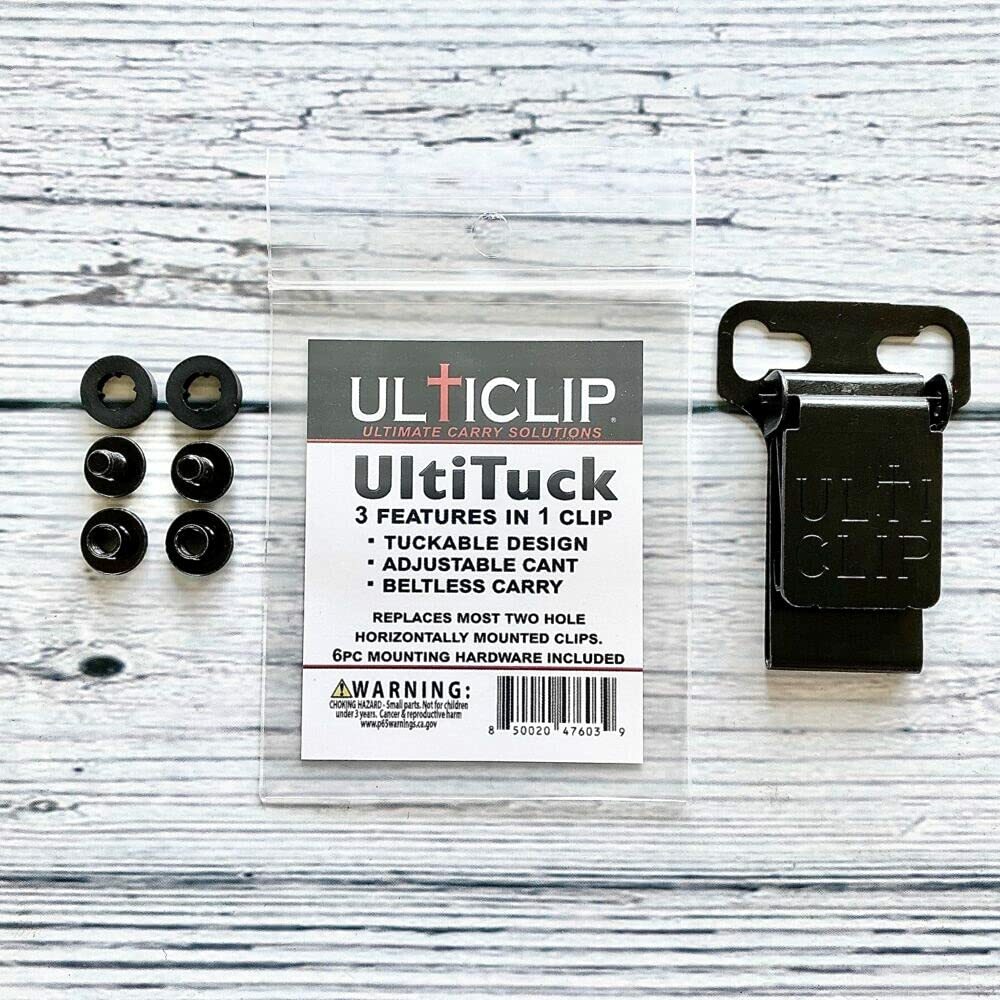 Ulticlip UltiTuck Holster Clip Tuckable Beltless Adjustable IWB