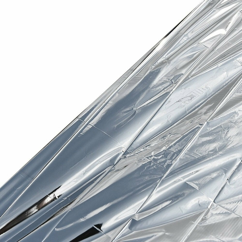 50 Pack Emergency Mylar Thermal Blankets - Reflects 90% Body Heat, Waterproof & Compact