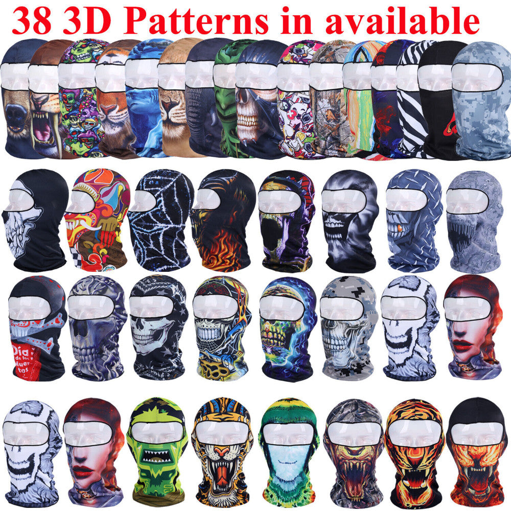 Full Face Mask UV Protection Ski Hood Tactical Balaclava for Men Women