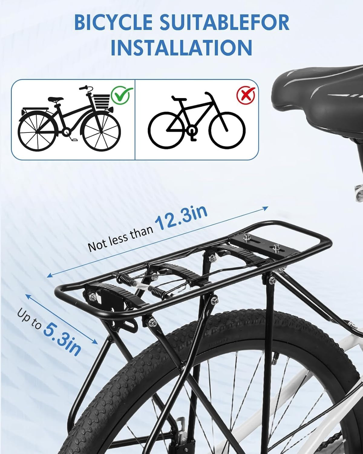 Kids Bicycle Seat Set with Backrest and Safety Armrests