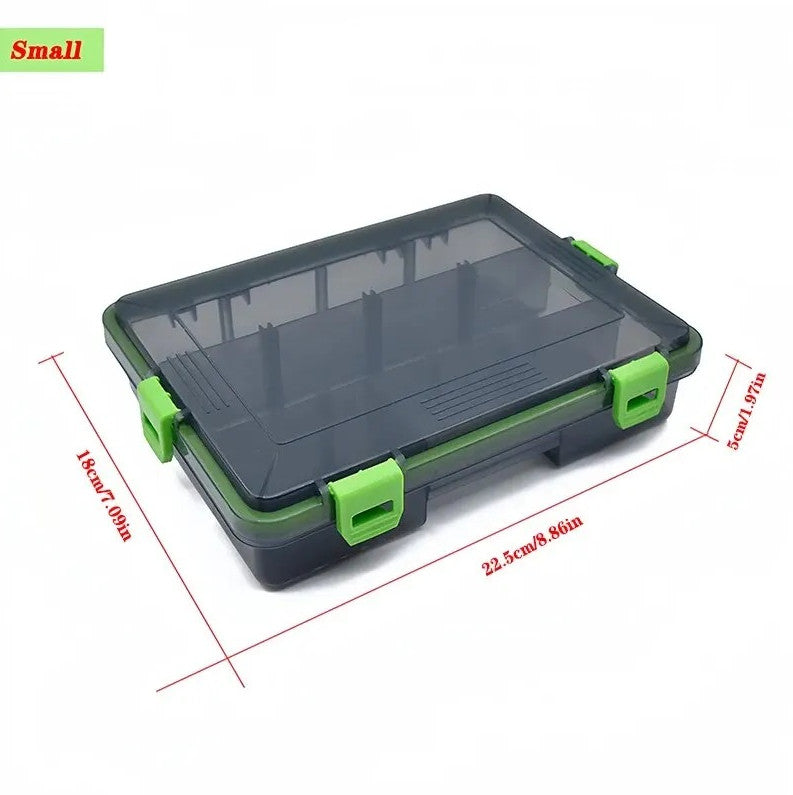 Large Capacity Fishing Tackle Box Organizer for Hooks Lures and Bait Storage