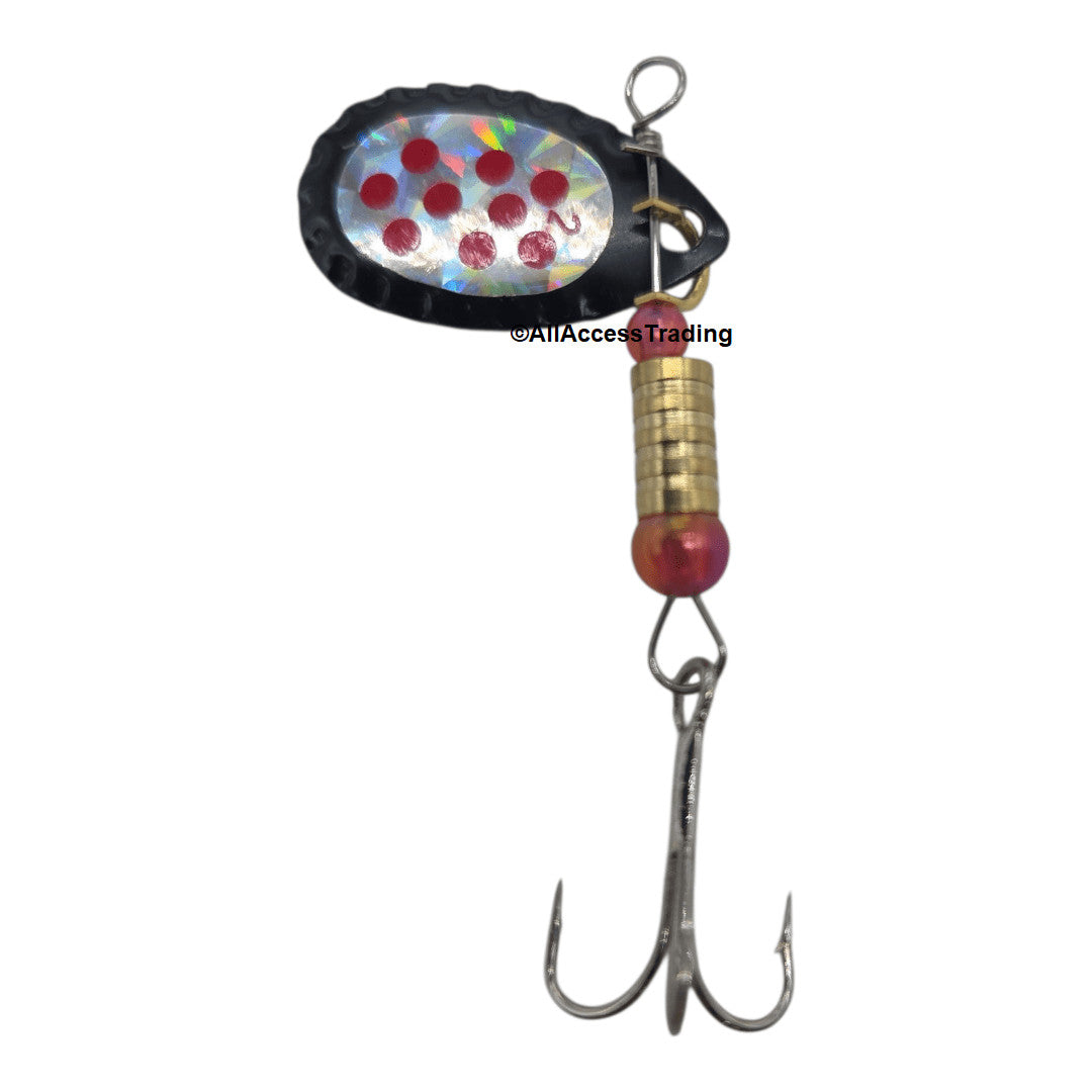 30-Piece Fishing Spinner Lures Set with Tackle Box for Freshwater and Saltwater
