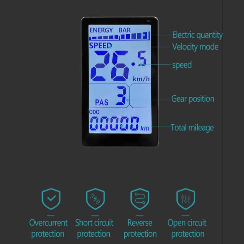 Electric Bicycle LCD Display Replacement for XP 2.0/3.0 Mountain Bike or Electric Scooter