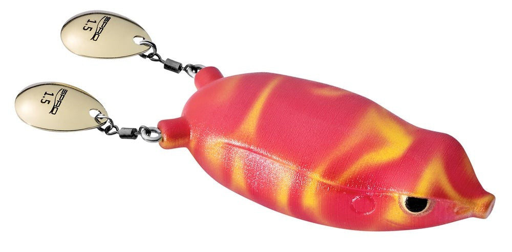 Fishing Topwater Frog Lure with Colorado Blade Legs - Multiple Colors