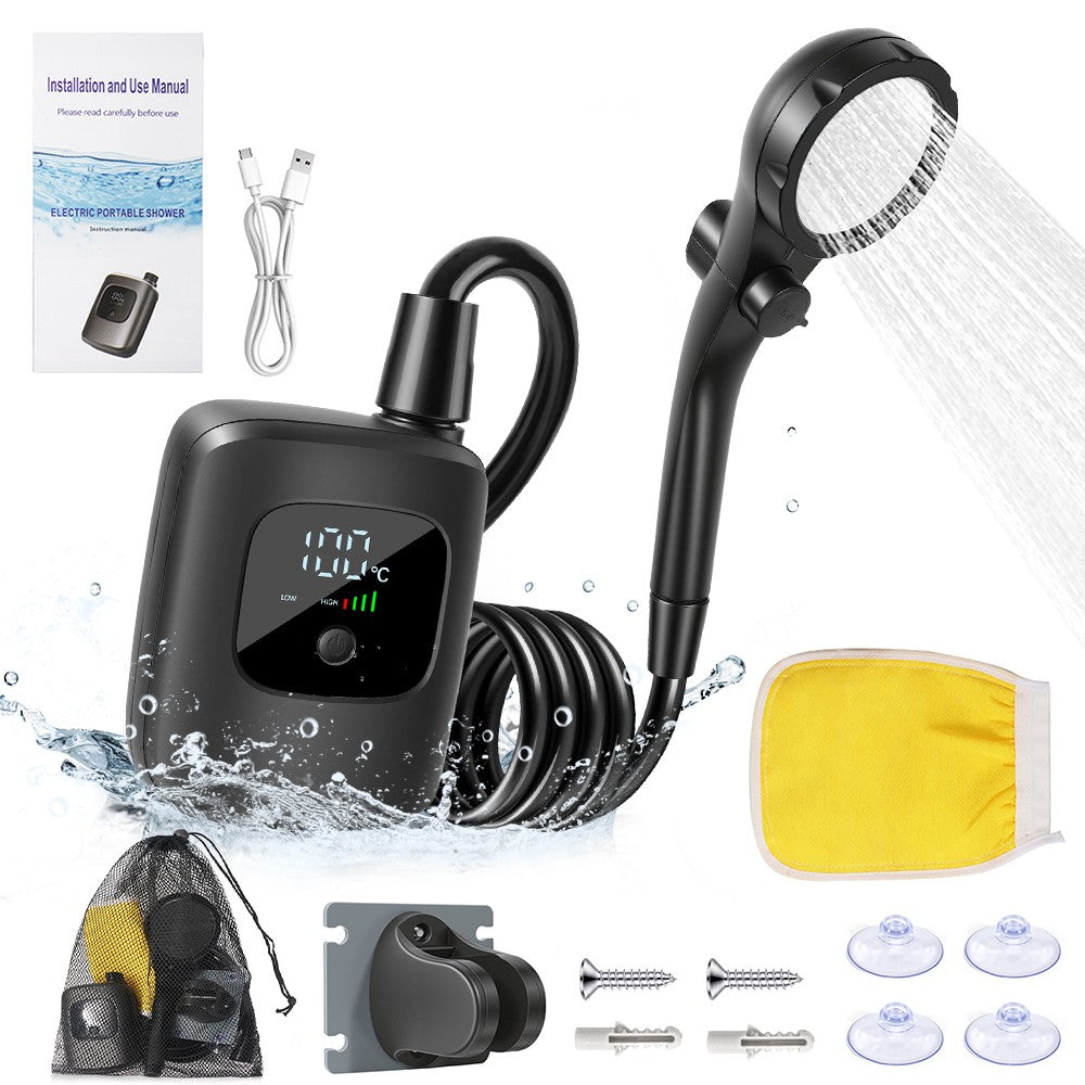 Portable Camping Shower Pump Kit for Outdoor Travel and Hiking