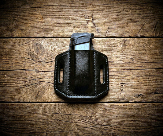 Leather Magazine Pouch - Fits Springfield Hellcat Sig P365 P239 XDM & More USA Made