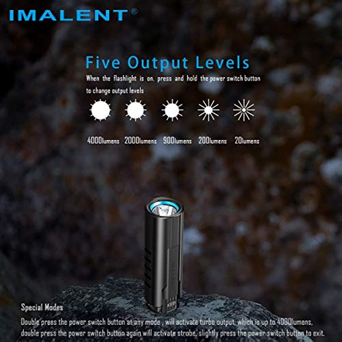 Rechargeable LED Flashlight 4000 Lumens XHP70.2 Handheld Torch for Camping