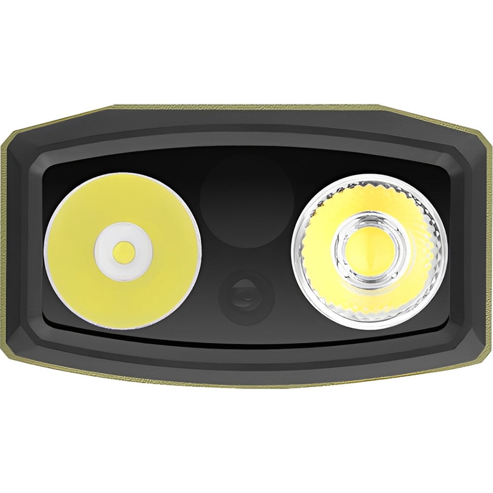 LED EDC Flashlight 1700 Lumens Flood Spot UV Laser Waterproof Olive Green