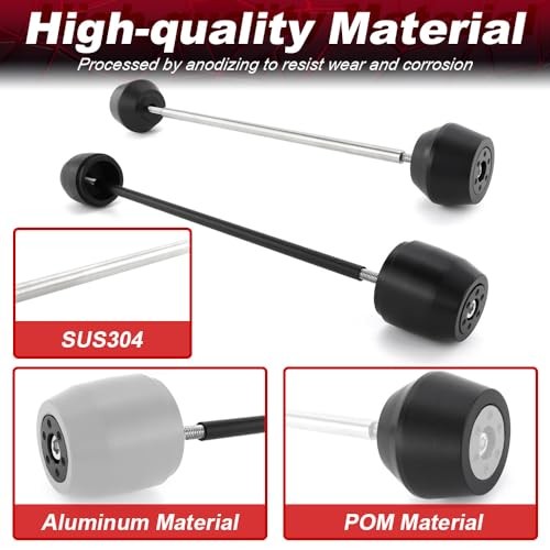 Motorcycle Fork and Wheel Slider Set for CB750 Hornet 2023-2025 - Front & Rear Impact Protection