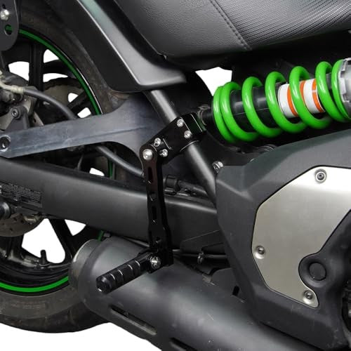Universal Motorcycle Highway Pegs for 22-28mm Crash Bars - Adjustable Aluminum Support