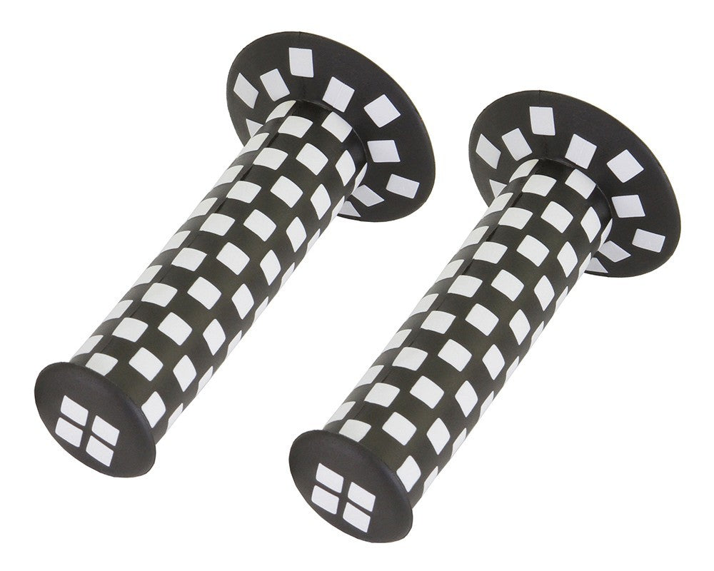 BMX Checker Style Bicycle Handlebar Grips - Multiple Colors, 7/8"