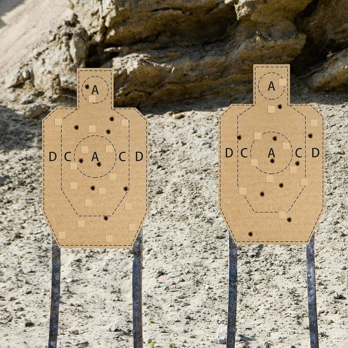 4000 Self-Adhesive Shooting Targets & Repair Stickers - 0.87 Inch Brown Pasters