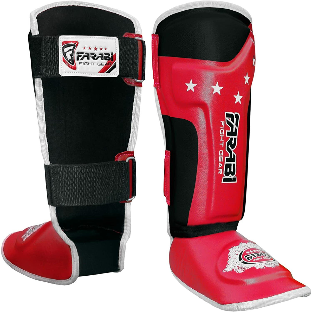 Kids Boxing Shin Guards with Gel Padding - Junior Training Protective Gear