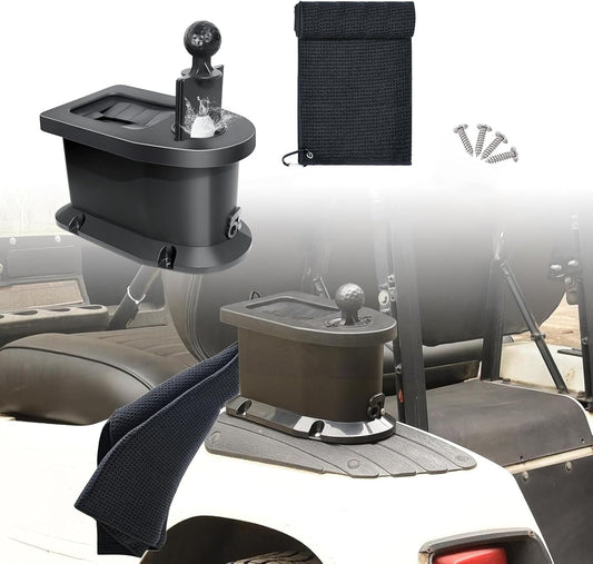 Universal Golf Ball Washer and Club Cleaner Kit with Mounting Bracket