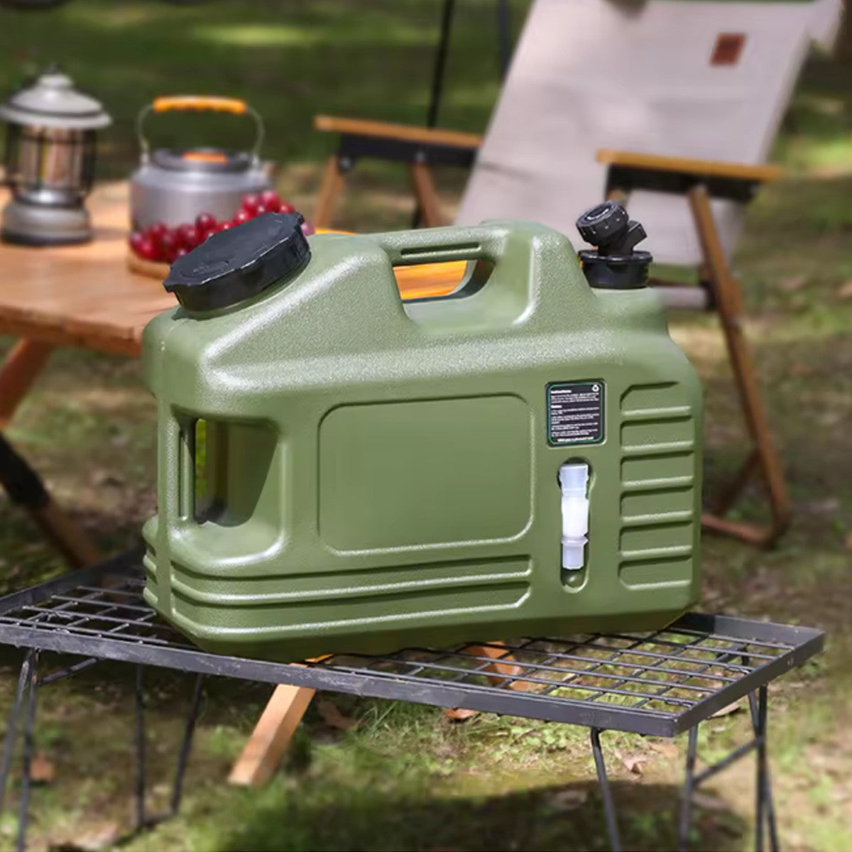 Emergency Water Storage Container with Spigot 7.4 Gallon BPA Free Camping Jug
