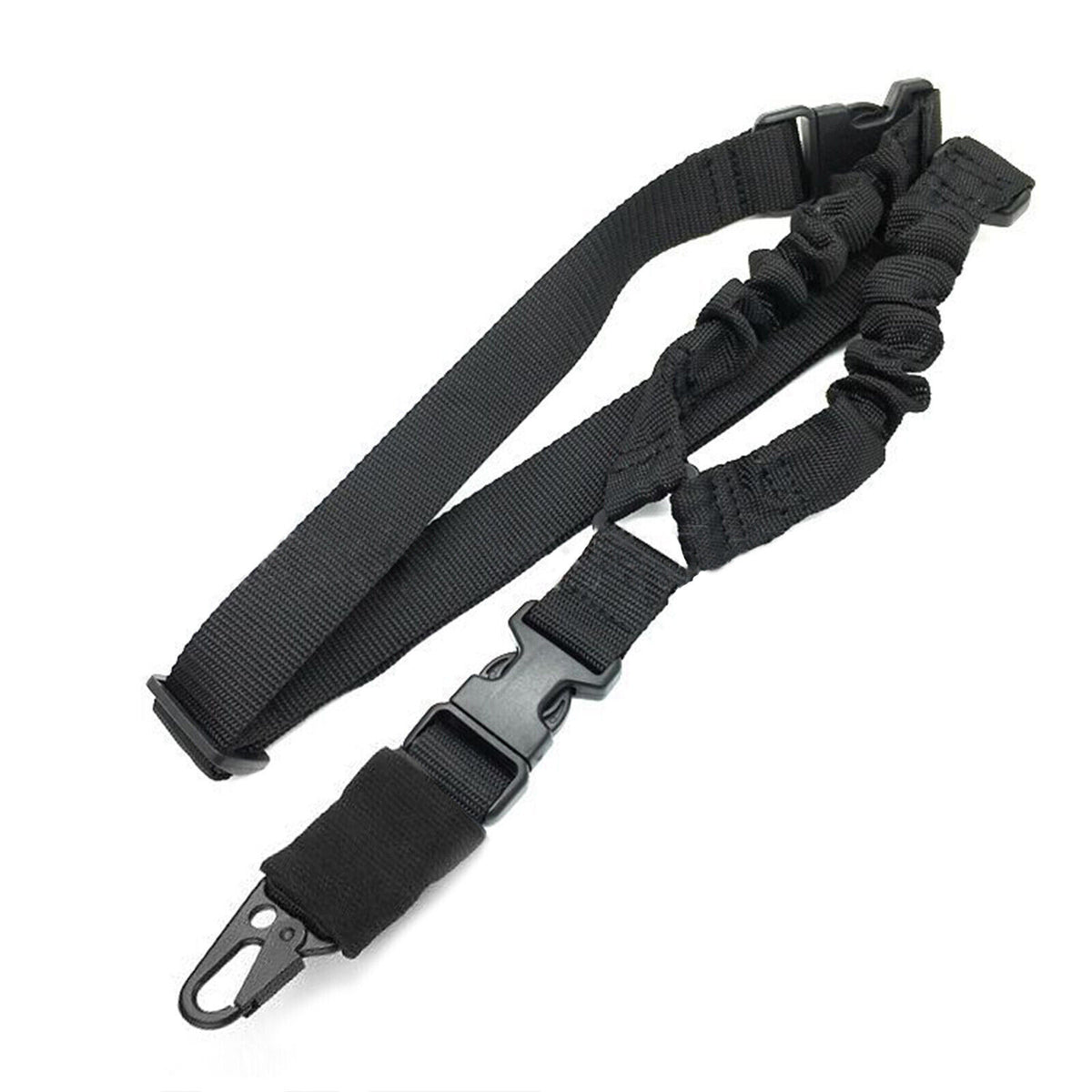 Tactical Single Point Bungee Rifle Sling with Quick-Release Buckle