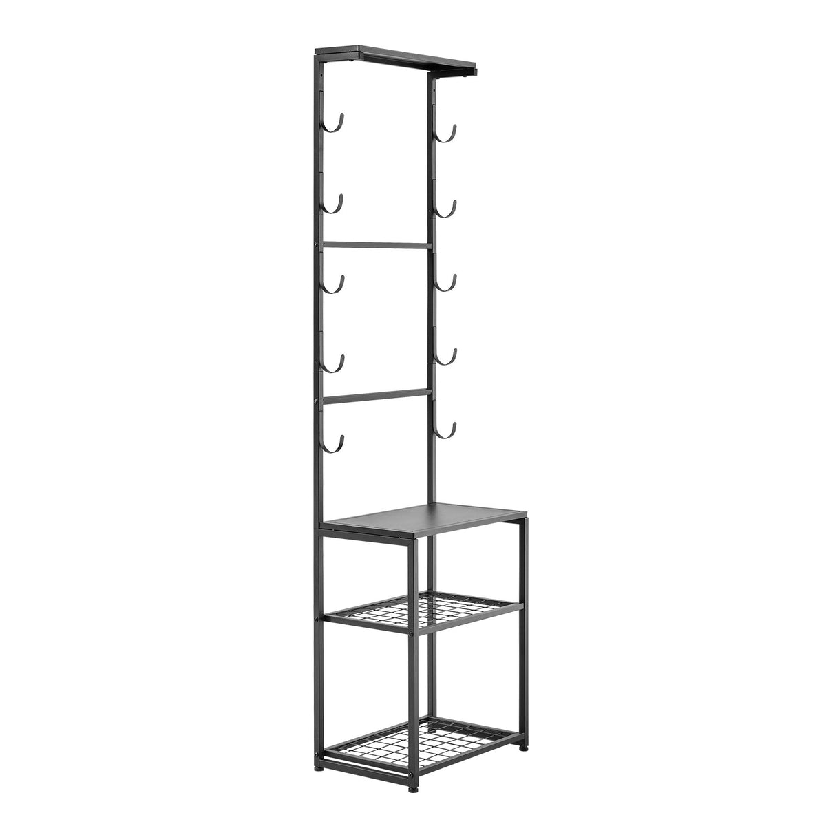 Freestanding and Wall-Mount Gun Rack for 5 Firearms and Tactical Gear