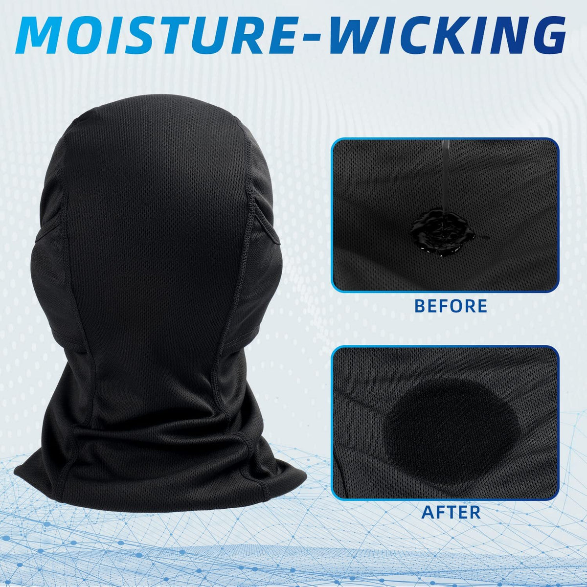 UV Protection Full Face Mask Balaclava for Ski Cycling Running Men Women