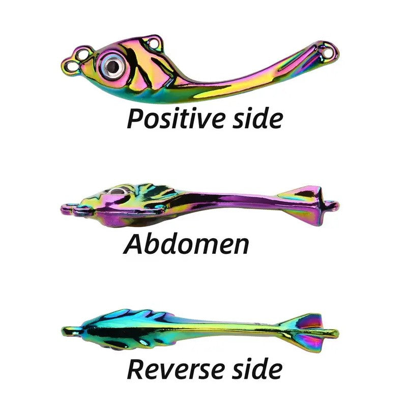 5Pcs Metal Fishing Spinner Bait Tails for Bass Trout Crankbaits Tackle