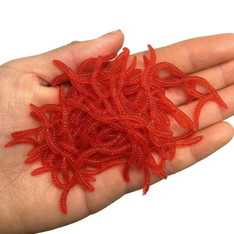 Artificial Earthworm Fishing Lures 5cm Soft Baits for Freshwater Fishing
