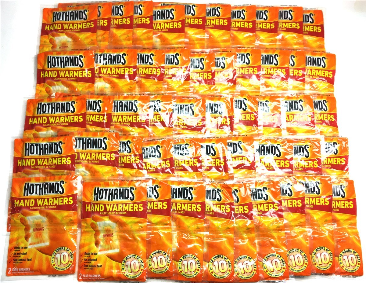 50 Pairs Hand Warmers - Odorless Air-Activated Heating for Cold Weather
