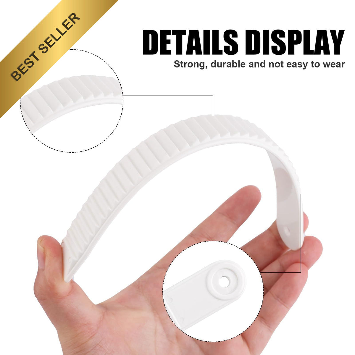 Snowboard Ankle Ladder Straps Replacement Parts with Screws - 4 Pack