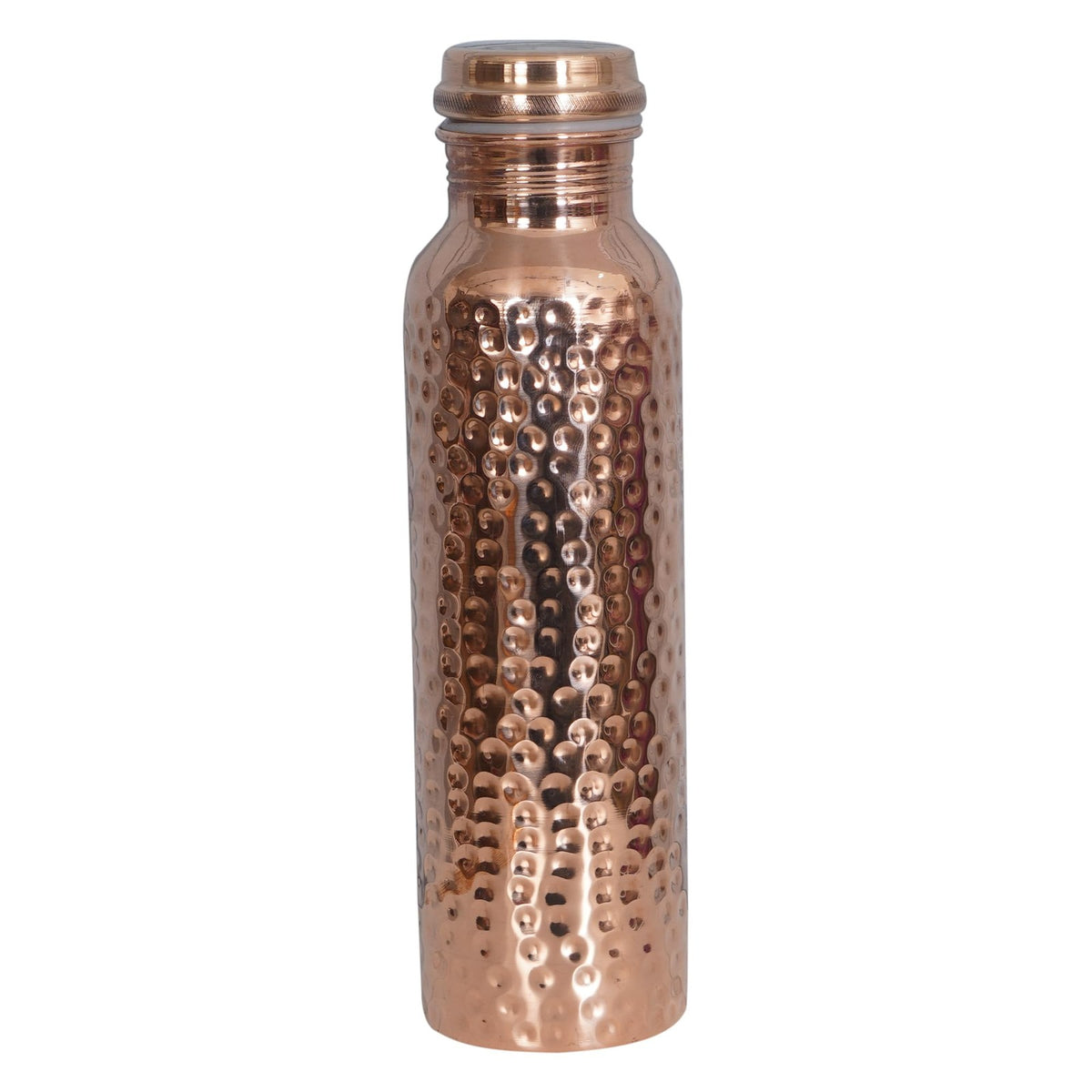 Copper Water Bottle 34 oz - Wide Mouth, Durable Pure Copper Design for Men & Women
