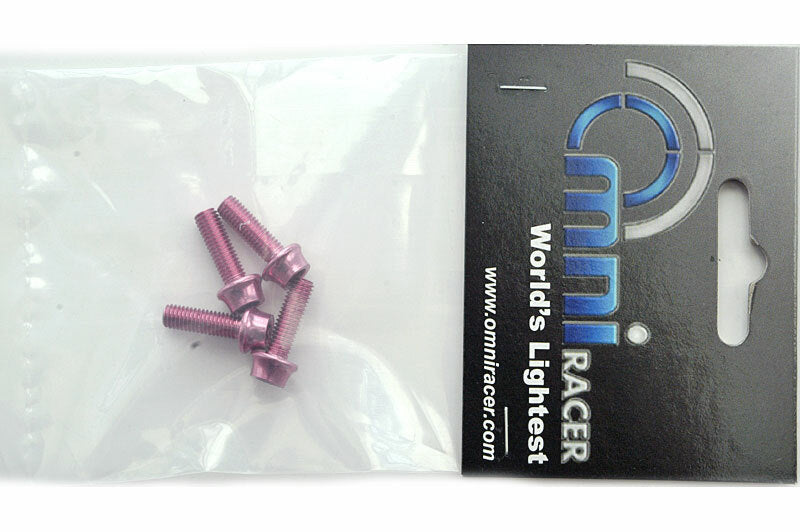 Lightweight Alloy Bottle Cage Bolts Set - M5x15mm Cycling Accessories
