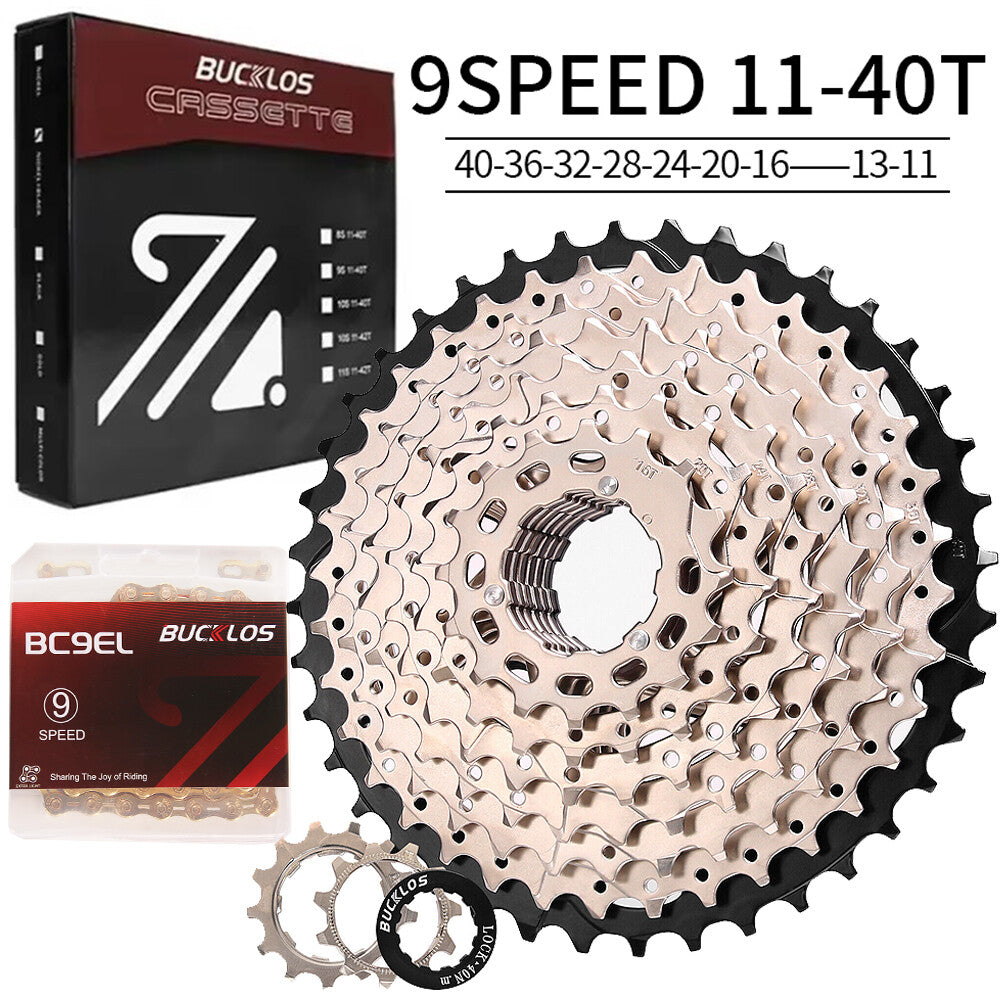 Bike Cassette and Chain Set for Shimano SRAM 8-12 Speed, 11-52T