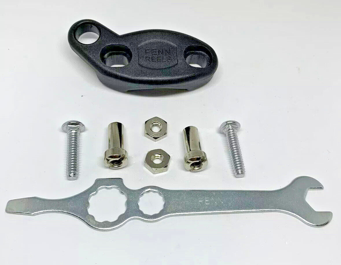 Fishing Reel Clamp with Wrench for Penn Saltwater Reels - Fits 500, 505, 140, 200, 112H, 113H