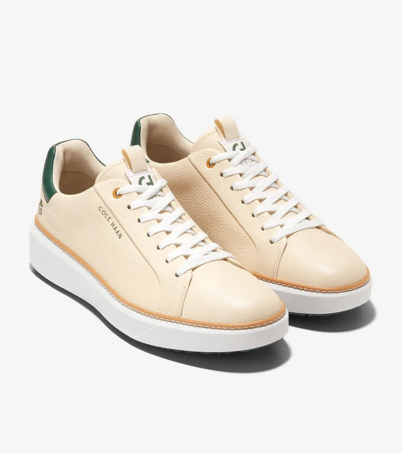 Men's Golf Shoes - Cole Haan GrandPrø Topspin, Size 11.5 M, Vanilla Green