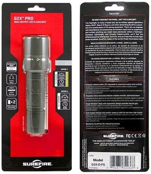Dual-Output LED Flashlight with Click Switch - Green, Compact & Durable