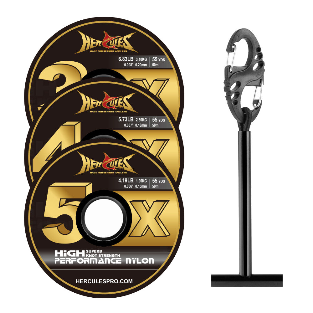 Fly Fishing Tippet Line Fluorocarbon & Nylon Spools - Multiple Sizes
