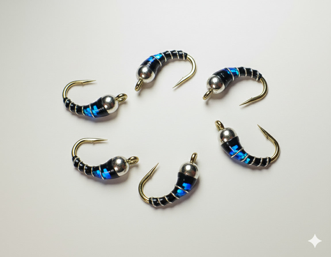 Premium Tungsten Nymph Fishing Flies for Trout - Multiple Hook Sizes