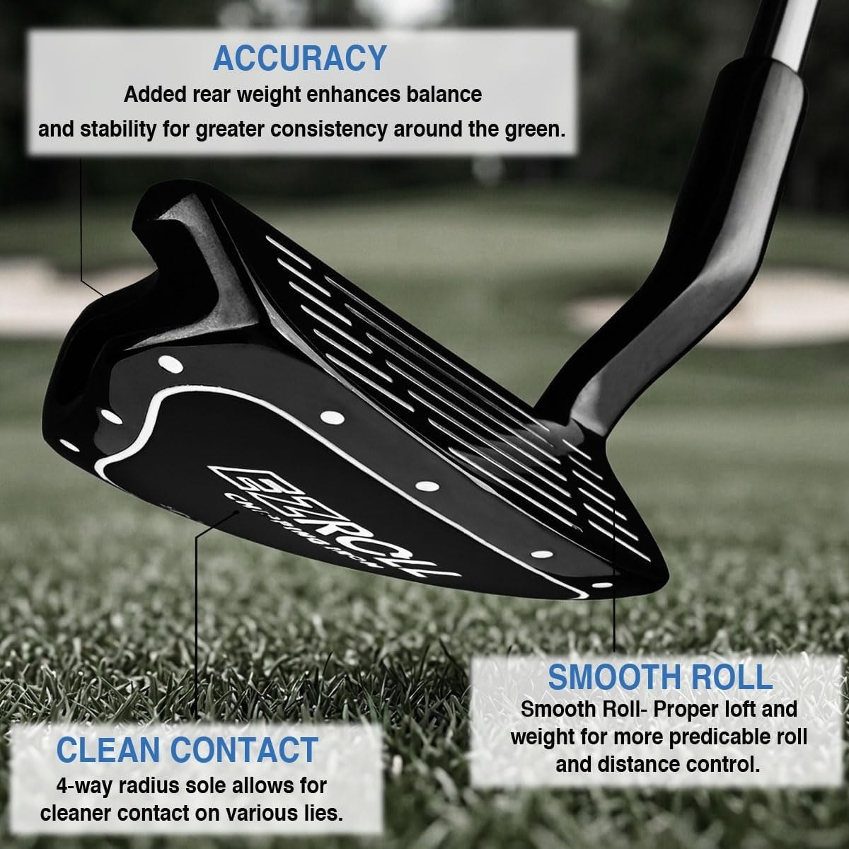 Golf Chipper 35° Loft Back-Weighted Short Game Club for Better Accuracy
