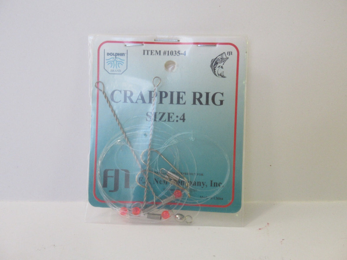 Crappie Panfish Fishing Rig Set - High Low Dropper Rigs for Freshwater Fish
