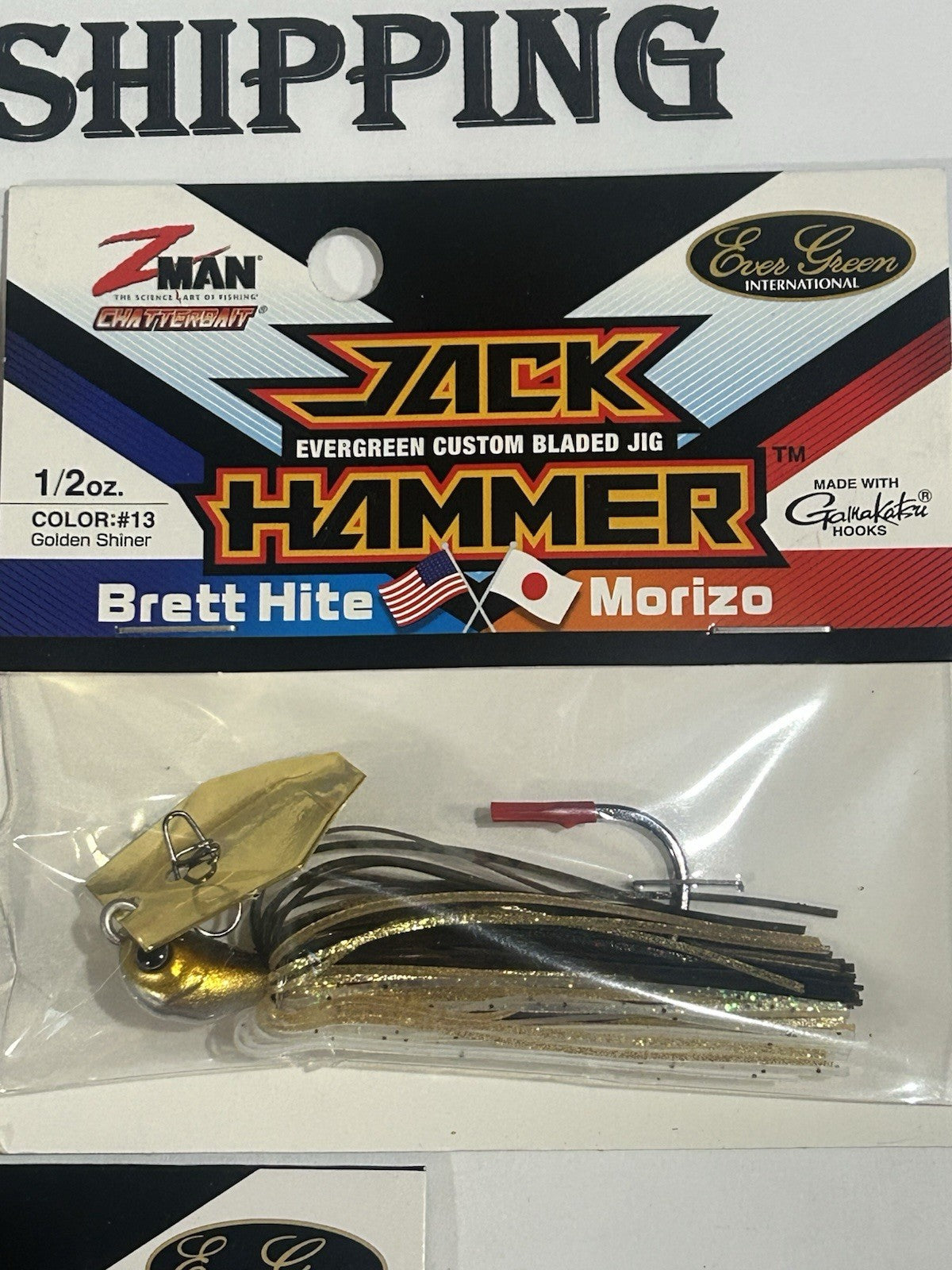 3-Piece Fishing Chatterbaits Set - 1/2 Oz Jack Hammer Lures in Different Colors