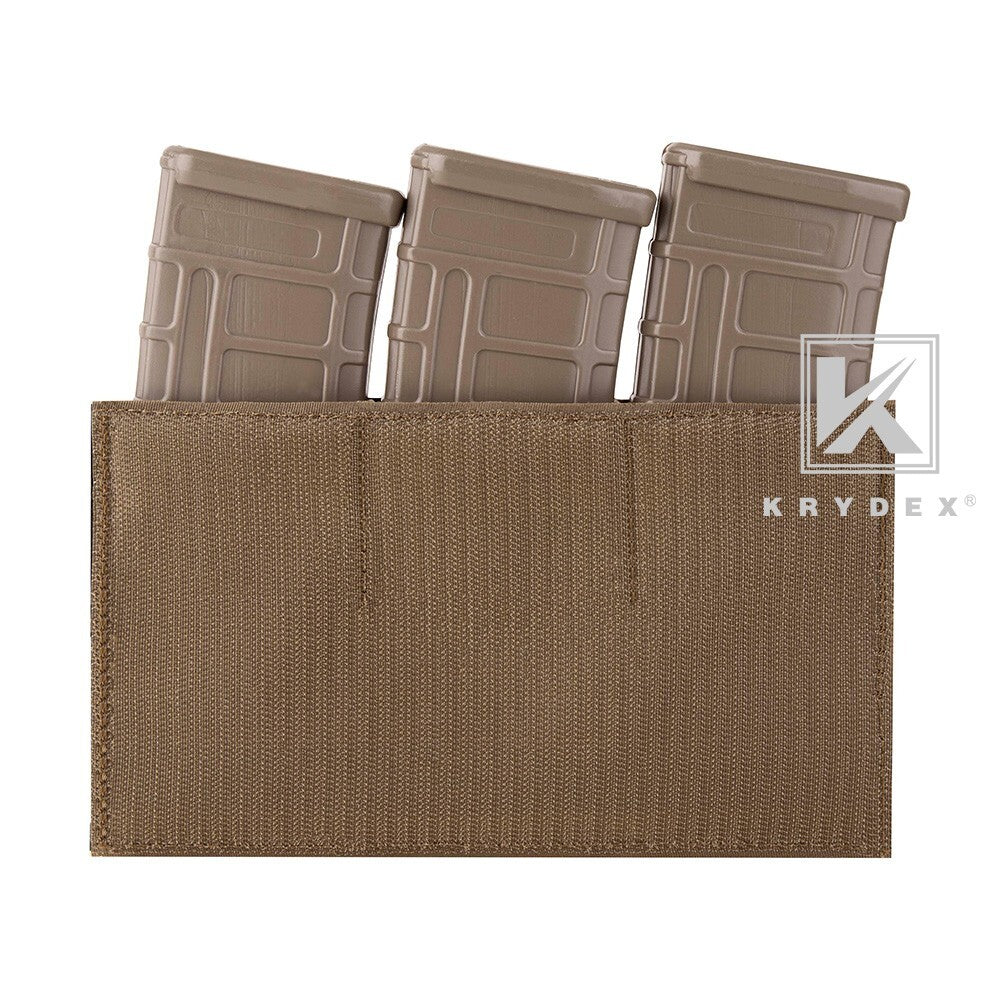 KRYDEX Triple 5.56 Mag Pouch Carrier Kangaroo Style Camouflage