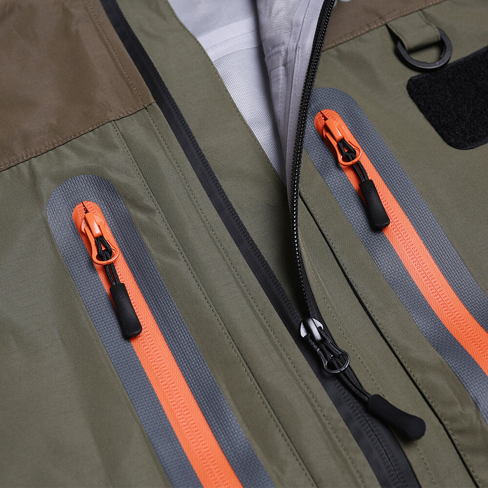 Breathable Waterproof Fishing Jacket for Outdoor Water Sports - Wading & Rain Gear