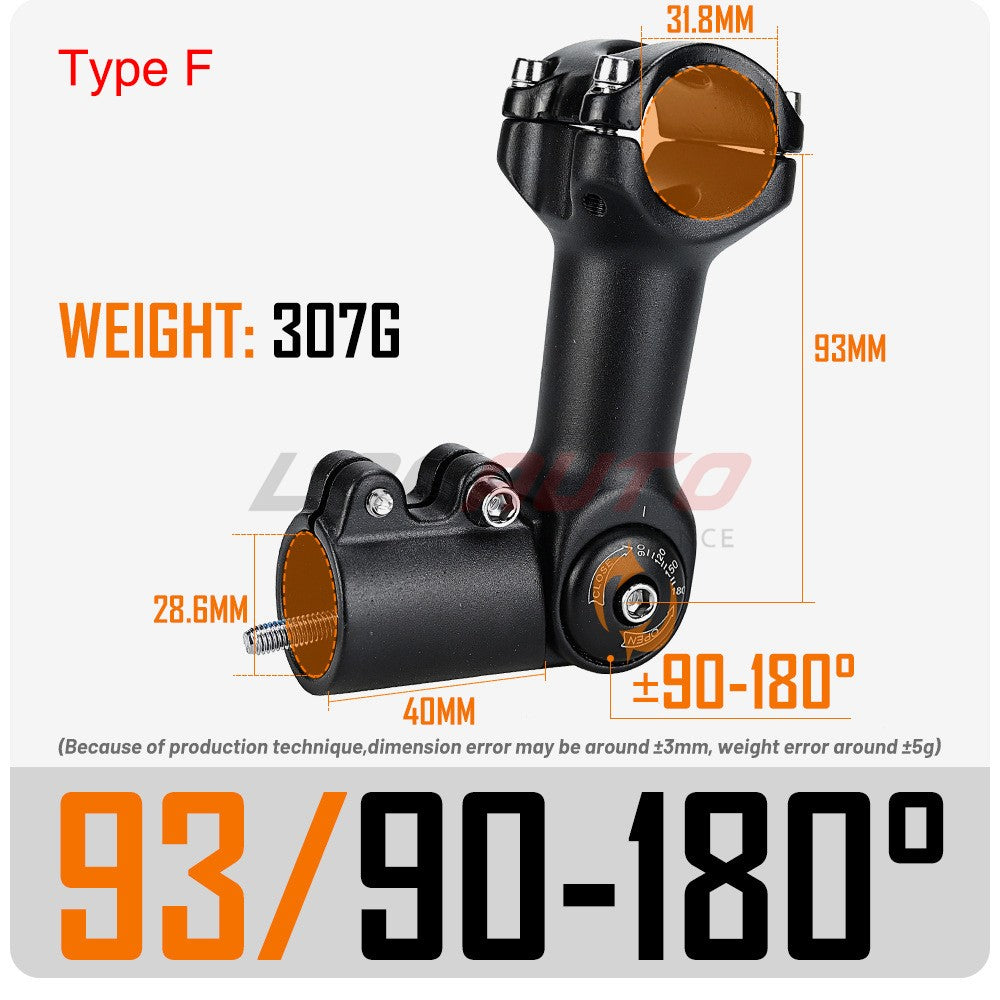 Adjustable Bicycle Handlebar Stem Riser for Mountain and Road Bikes - 25.4/31.8mm